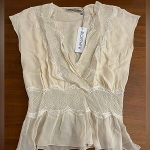 Vintage chloe blouse with lace detail NWT
